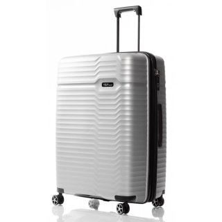 Набор дорожный чемоданов на колесах V&V Travel Summer Breeze из полипропилена с расширительной молнией Серебристый