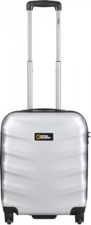 National Geographic Arete 30 л чемодан из пластика на 4 колесах серебристый