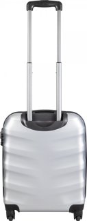 National Geographic Arete 30 л чемодан из пластика на 4 колесах серебристый