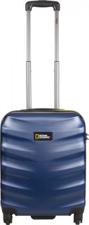 National Geographic Arete 30 л чемодан из пластика на 4 колесах синий