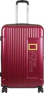 National Geographic Canyon 105 л чемодан из пластика на 4 колесах бордовый