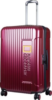 National Geographic Canyon 105 л чемодан из пластика на 4 колесах бордовый