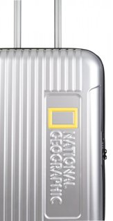 National Geographic Canyon 105 л чемодан из пластика на 4 колесах серебристый
