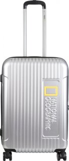National Geographic Canyon 70 л чемодан из пластика на 4 колесах серебристый