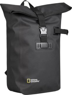 National Geographic Waterproof 19 л рюкзак-роллтоп с отделением для ноутбука и планшета из полиэстера черный