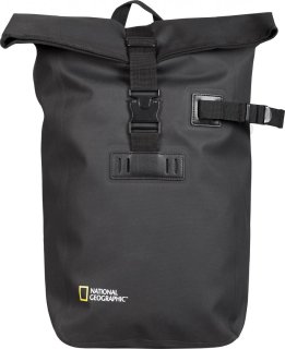 National Geographic Waterproof 19 л рюкзак-роллтоп с отделением для ноутбука и планшета из полиэстера черный