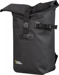 National Geographic Waterproof 19 л рюкзак-роллтоп с отделением для ноутбука и планшета из полиэстера черный