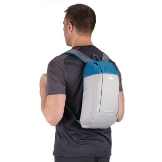 Небольшой рюкзак 10 л. Quechua ARPENAZ, серый с синим