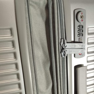 Очень большой чемодан Swissbrand Rome на 152/174 л весом 5 кг Серебристый