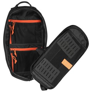 Однолямковий тактичний рюкзак Highlander Stoirm Gearslinger на 12 л вагою 1 кг з відділом під ноутбук з нейлону Чорний