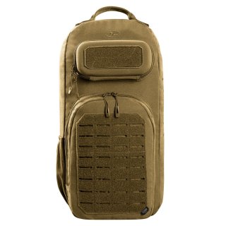 Однолямковий тактичний рюкзак Highlander Stoirm Gearslinger на 12 л вагою 1 кг з відділом під ноутбук з нейлону Хакі