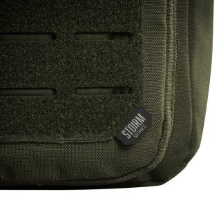 Однолямковий тактичний рюкзак Highlander Stoirm Gearslinger на 12 л вагою 1 кг з відділом під ноутбук з нейлону Оливковий