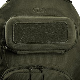 Однолямковий тактичний рюкзак Highlander Stoirm Gearslinger на 12 л вагою 1 кг з відділом під ноутбук з нейлону Оливковий