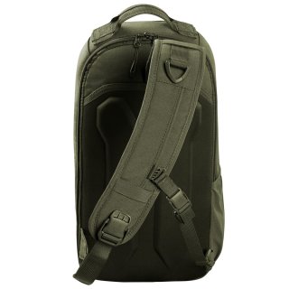 Однолямковий тактичний рюкзак Highlander Stoirm Gearslinger на 12 л вагою 1 кг з відділом під ноутбук з нейлону Оливковий