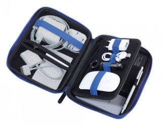 Органайзер с молнией на 3 отделения BLUE TRAVEL CASE