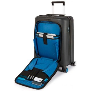 Piquadro BAGMOTIC 39,5 л чемодан из поликарбоната на 4 колесах черный
