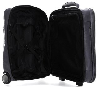 Piquadro BAGMOTIC 43 л чемодан из натуральной кожи на 2-х колесах синий