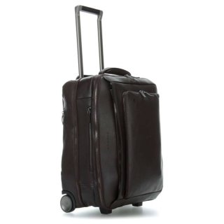 Piquadro BAGMOTIC 43 л чемодан из натуральной кожи на 2-х колесах темно-коричневый