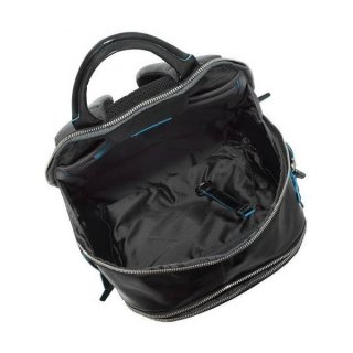 Piquadro BL SQUARE 25 л городской рюкзак из натуральной кожи черный