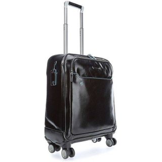 Piquadro BL SQUARE 32 л чемодан из натуральной кожи на 4-х колесах черный