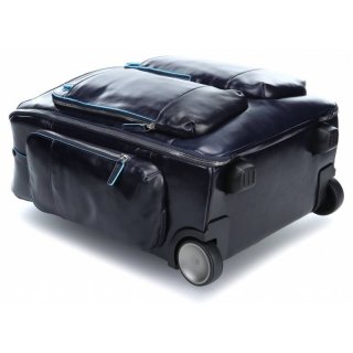 Piquadro BL SQUARE 34 л чемодан из натуральной кожи на 2 колесах синий