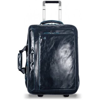 Piquadro BL SQUARE 37,54 л валіза з натуральної шкіри на 2 колесах синя
