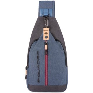 Piquadro BLADE 4,5 л городской текстильный монорюкзак синий