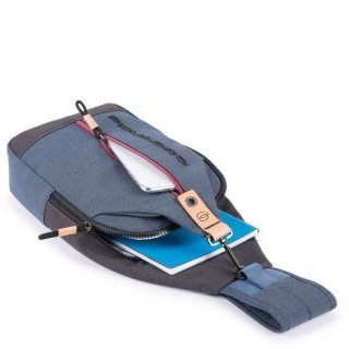Piquadro BLADE 4,5 л городской текстильный монорюкзак синий