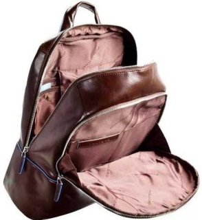 Piquadro Blue Square 15 л міський рюкзак з натуральної шкіри коричневий