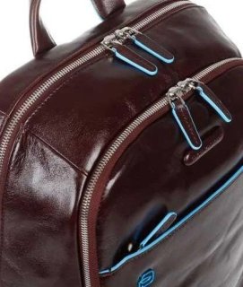 Piquadro Blue Square 15 л міський рюкзак з натуральної шкіри коричневий