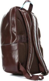 Piquadro Blue Square 15 л міський рюкзак з натуральної шкіри коричневий