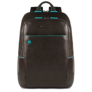 Piquadro Blue Square 15 л міський рюкзак з натуральної шкіри сірий