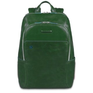 Piquadro Blue Square 15 л городской рюкзак из натуральной кожи зеленый