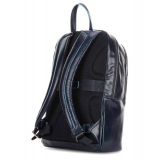 Piquadro Blue Square 18 л міський рюкзак для ноутбука з натуральної шкіри синій