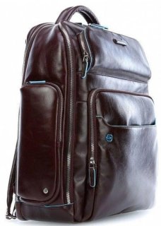 Piquadro Blue Square 25 л міський рюкзак для ноутбука з натуральної шкіри коричневий Piquadro Blue Square 25 л міський рюкзак для ноутбука з натуральної шкіри коричневий