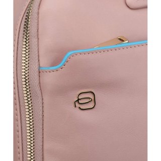 Piquadro Blue Square 6 л городской рюкзак из натуральной кожи розовый