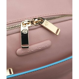 Piquadro Blue Square 6 л городской рюкзак из натуральной кожи розовый