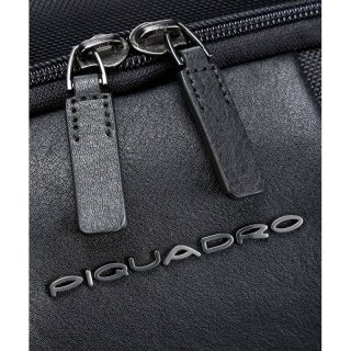 Piquadro Brief Bagmotic 15 л міський текстильний рюкзак для ноутбука чорний