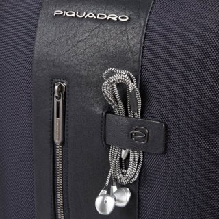 Piquadro Brief Bagmotic 15 л городской текстильный рюкзак для ноутбука синий