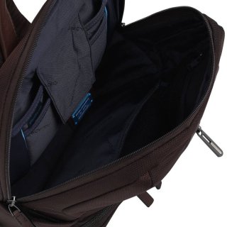 Piquadro Brief Bagmotic 16 л міський текстильний рюкзак для ноутбука коричневий