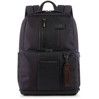 Piquadro Brief Bagmotic 16 л городской текстильный рюкзак для ноутбука синий