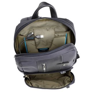 Piquadro Brief Bagmotic 16 л міський текстильний рюкзак для ноутбука синій