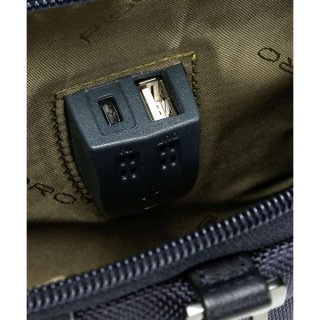 Piquadro Brief Bagmotic 16 л міський текстильний рюкзак для ноутбука синій