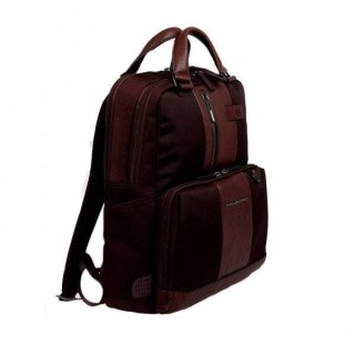 Piquadro Brief Bagmotic 20 л міський текстильний рюкзак для ноутбука коричневий