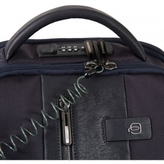 Piquadro Brief Bagmotic 23 л городской текстильный рюкзак для ноутбука синий