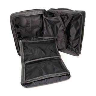 Piquadro BRIEF BAGMOTIC 41 л тканевый чемодан на 4-х колесах черный