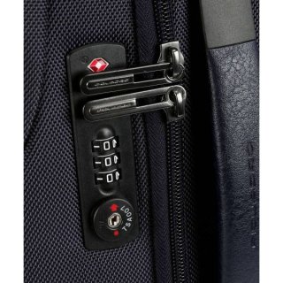 Piquadro BRIEF BAGMOTIC 41 л тканевый чемодан на 4-х колесах синий