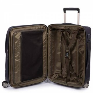 Piquadro BRIEF BAGMOTIC 47 л тканевый чемодан на 4-х колесах черный