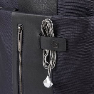 Piquadro Brief Bagmotic 9 л городской текстильный рюкзак для ноутбука синий