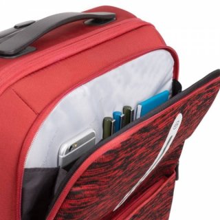 Piquadro COLEOS Active 31 л текстильна валіза на 4-х колесах червона